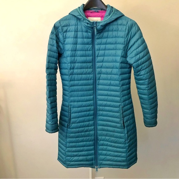 Down Jacket. Collection by Vackrot Lightweight Long Puffer Winter Jacket.Small. - Picture 4 of 16